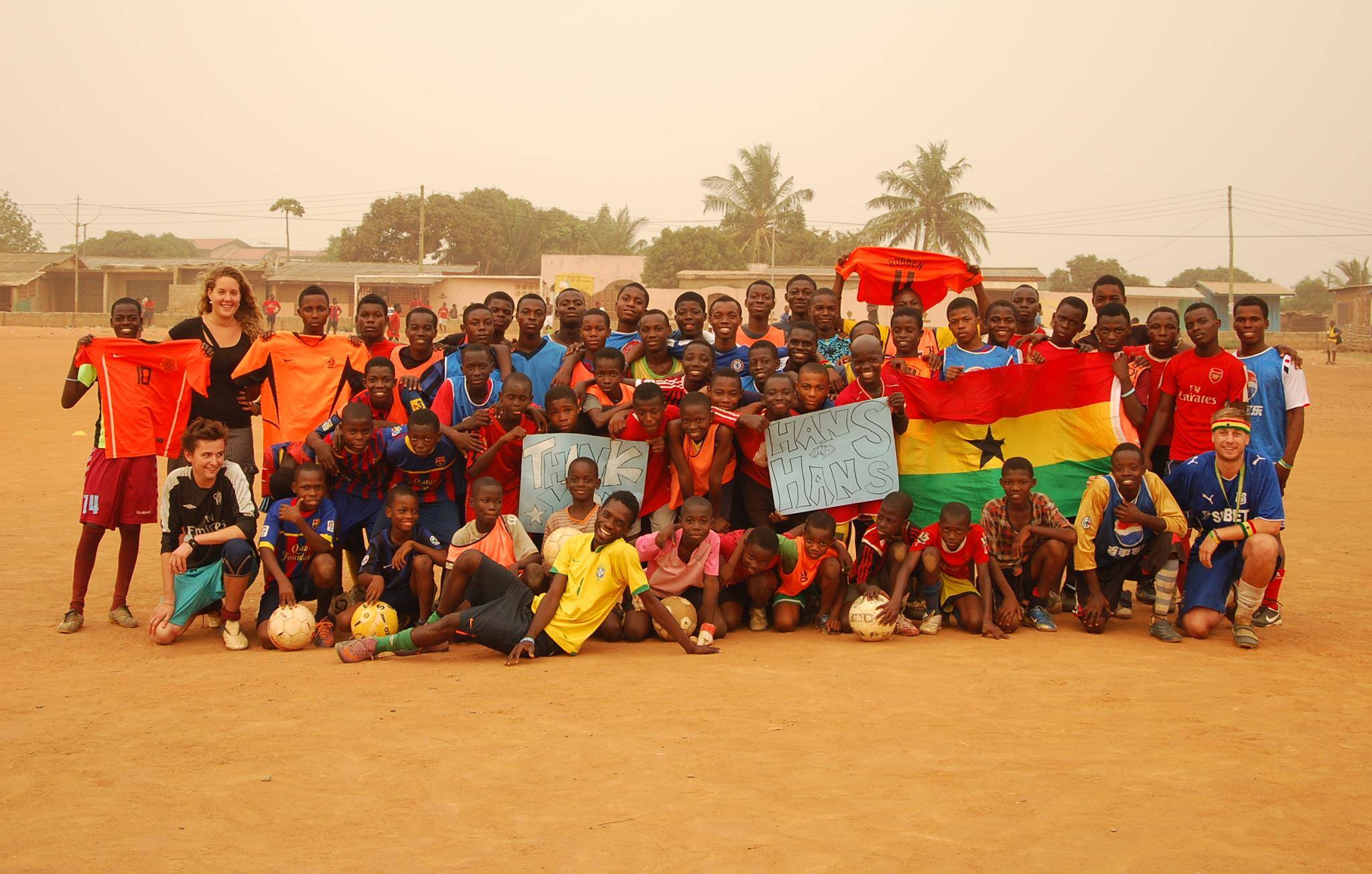 Sport vrijwilligerswerk Ghana